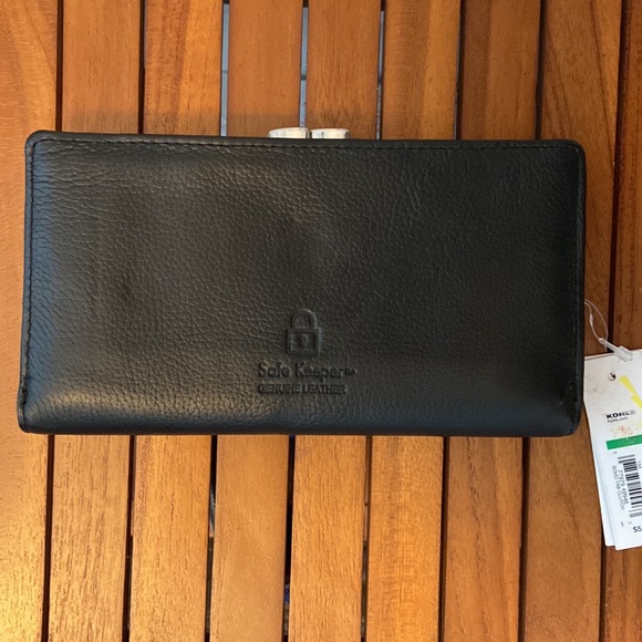 🆕 Safe Keeper RFID Blocking Leather SoHo Tab Clutch Wallet - Picture 2 of 11